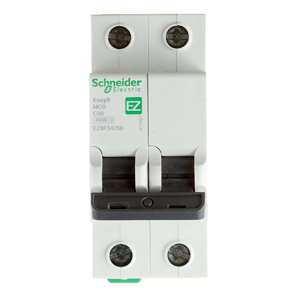 Автоматический выключатель Schneider Electric Easy9 (EZ9F34250) 2P 50А тип C 4,5 кА 220 В на DIN-рейку