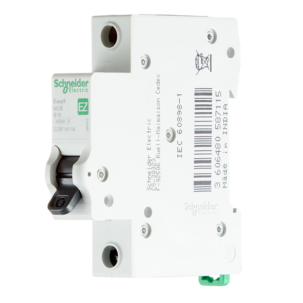 фото Автоматический выключатель schneider electric easy9 (ez9f14116) 1p 16а тип b 4,5 ка 220 в на din-рейку