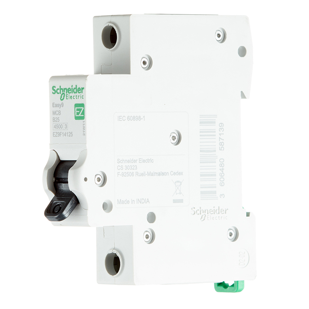 фото Автоматический выключатель schneider electric easy9 (ez9f14125) 1p 25а тип b 4,5 ка 220 в на din-рейку