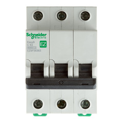 Автоматический выключатель Schneider Electric Easy9 (EZ9F56363) 3P 63А тип С 6 кА 220 В на DIN-рейку