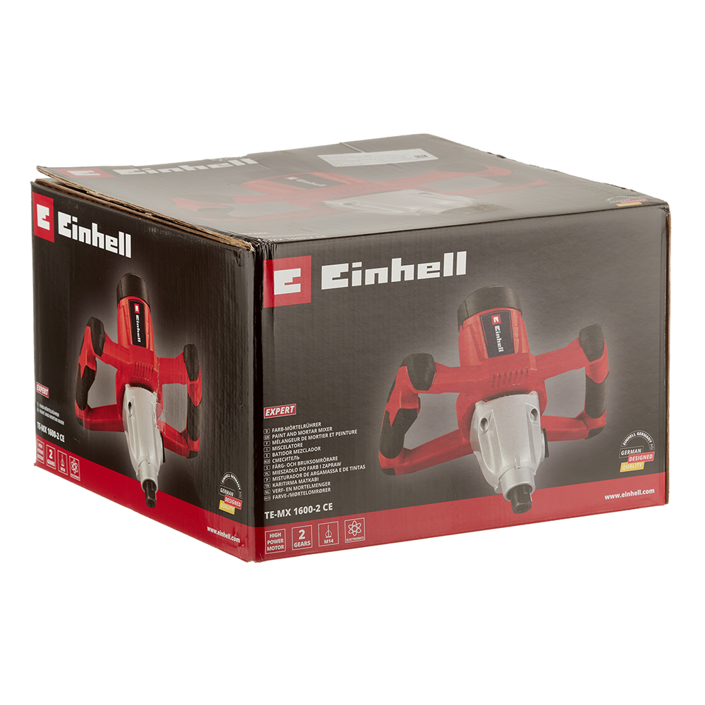 фото Дрель-миксер электрическая einhell мс te-mx 1600-2 сe (4258555) 1600 вт
