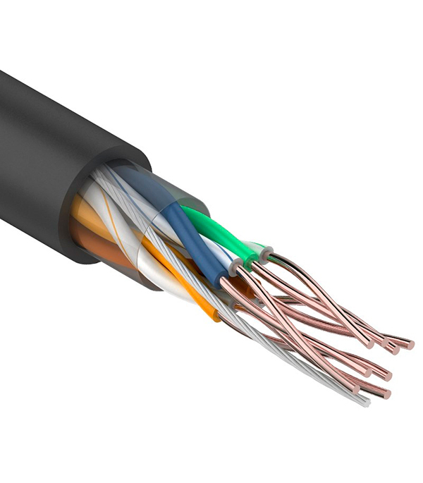 Интернет-кабель (витая пара) UTP 4PR CAT5e 4х2х0,51 мм Rexant интернет кабель витая пара utp cat5e lan 540 4х2х0 51 мм cavel 300 м