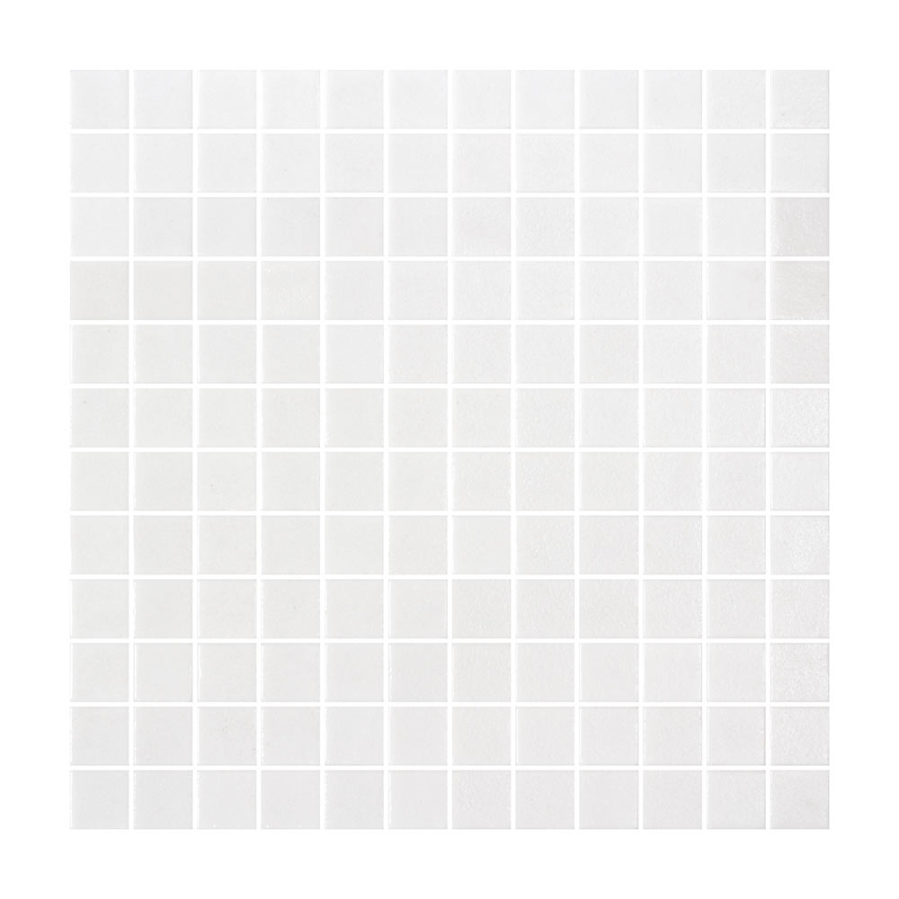 Мозаика Lavelly Smalta белая стеклянная 311х311х4,9 мм матовая