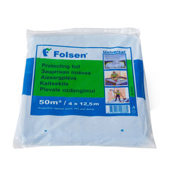 Пленка защитная Folsen 7 мкм 4х12,5 м (50 кв.м)
