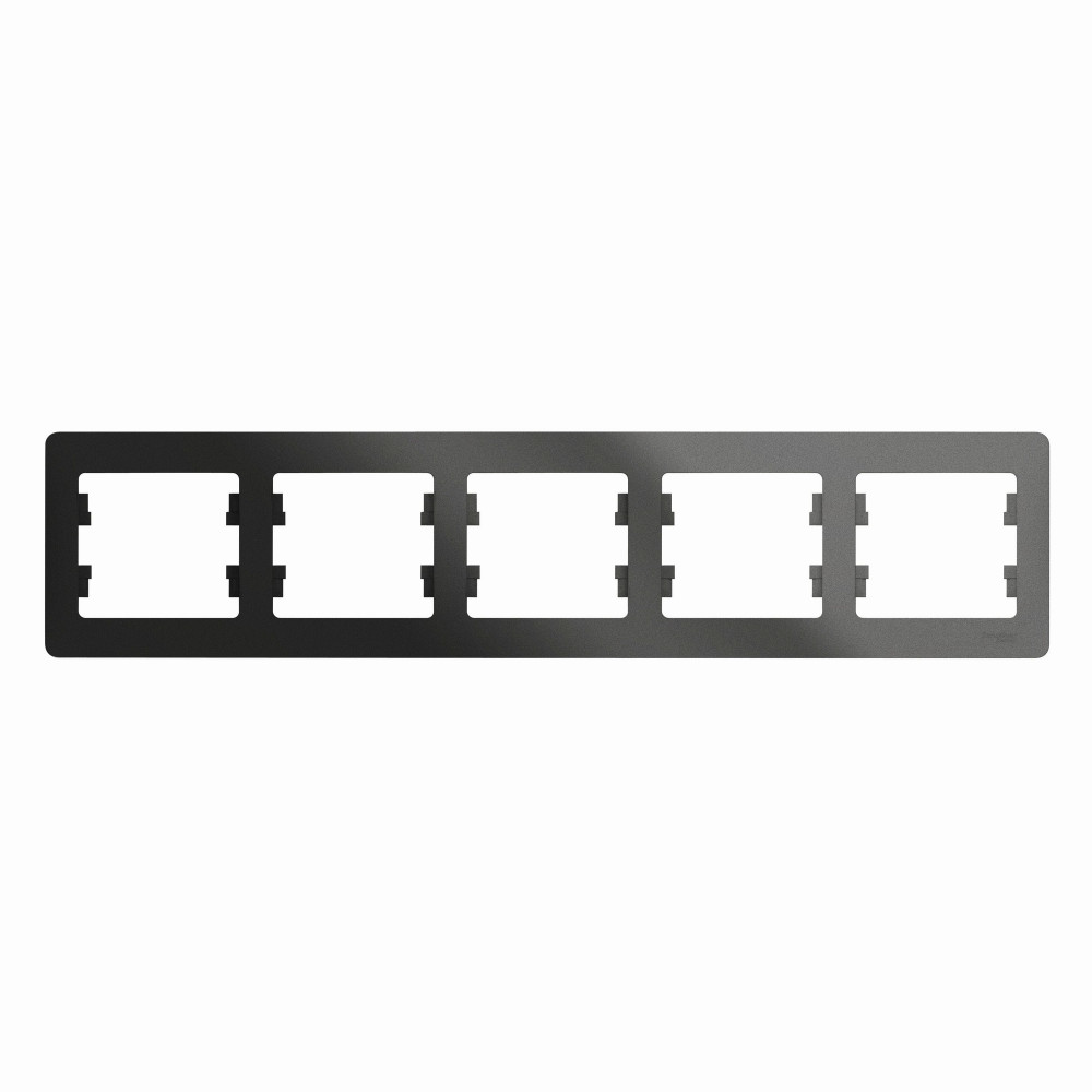 

Рамка Schneider Electric Glossa GSL000705 пятиместная горизонтальная антрацит IP20