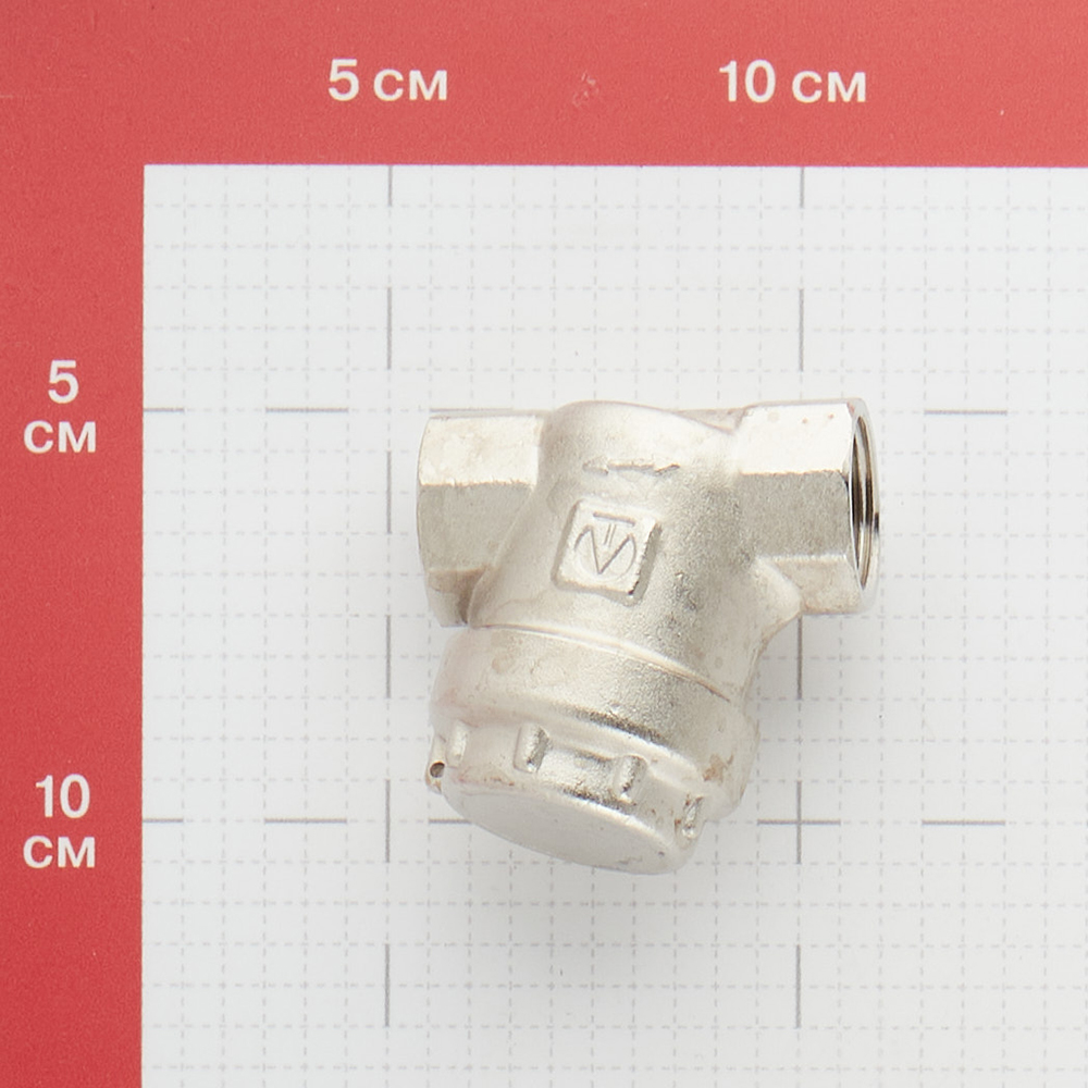 фото Фильтр прямой valtec (vt.386.n.04) 1/2 вр(г) x 1/2 вр(г)