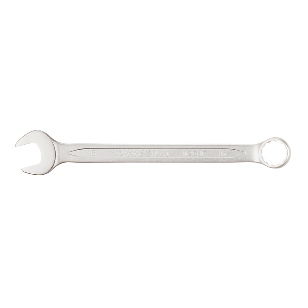Ключ комбинированный рожково-накидной Jonnesway 16 мм ключ комбинированный рожково накидной matrix 14 мм с хромированным покрытием