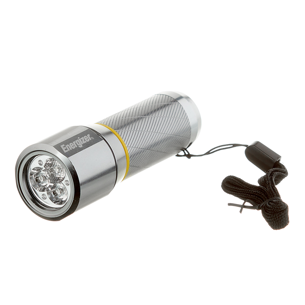 фото Фонарь ручной energizer metal vision hd (e300691003) светодиодный 3 led на батарейках aaa металл