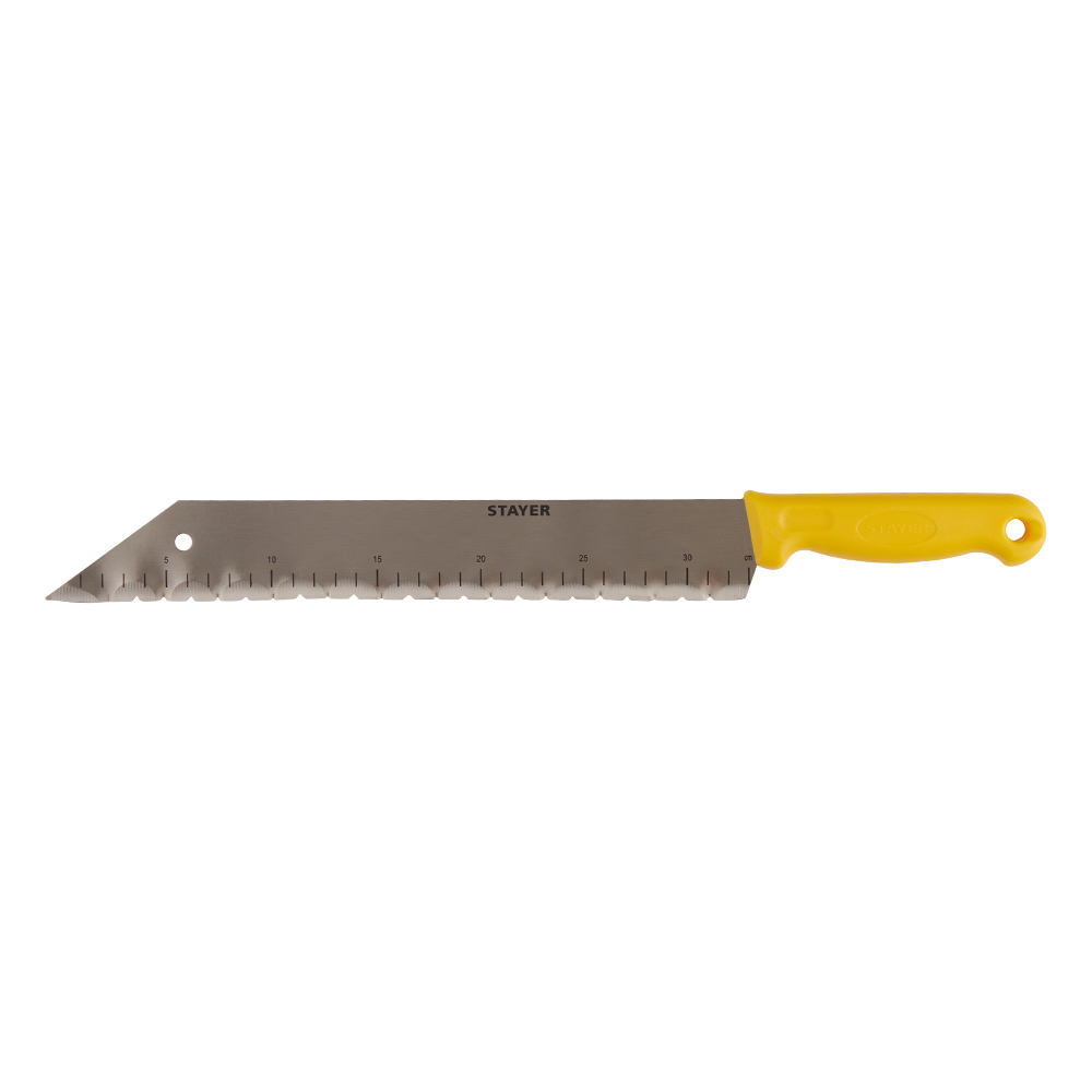 Нож строительный Stayer 340 мм для теплоизоляции пластиковый корпус stayer