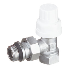 Клапан (вентиль) регулирующий ручной угловой VALTEC (VT.031.NR.04) 1/2 НР(ш) х 1/2 ВР(г) для радиатора