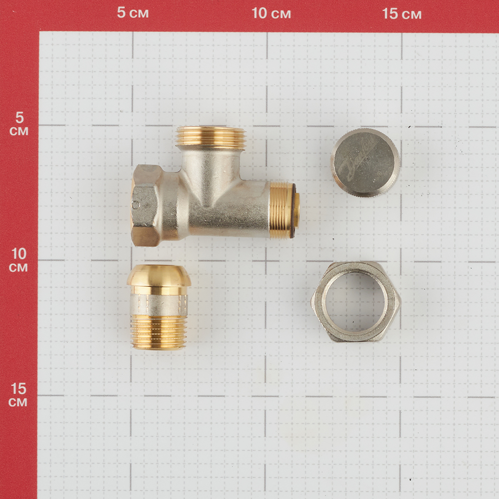 фото Клапан запорный угловой danfoss rlv-15 (003l0143) 1/2 нр(ш) х 1/2 вр(г) для радиатора никелированный