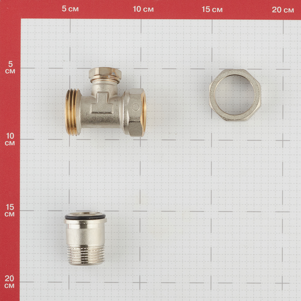 фото Клапан (вентиль) запорный прямой valtec (vt.020.n.05) 3/4 нр(ш) х 3/4 вр(г) для радиатора