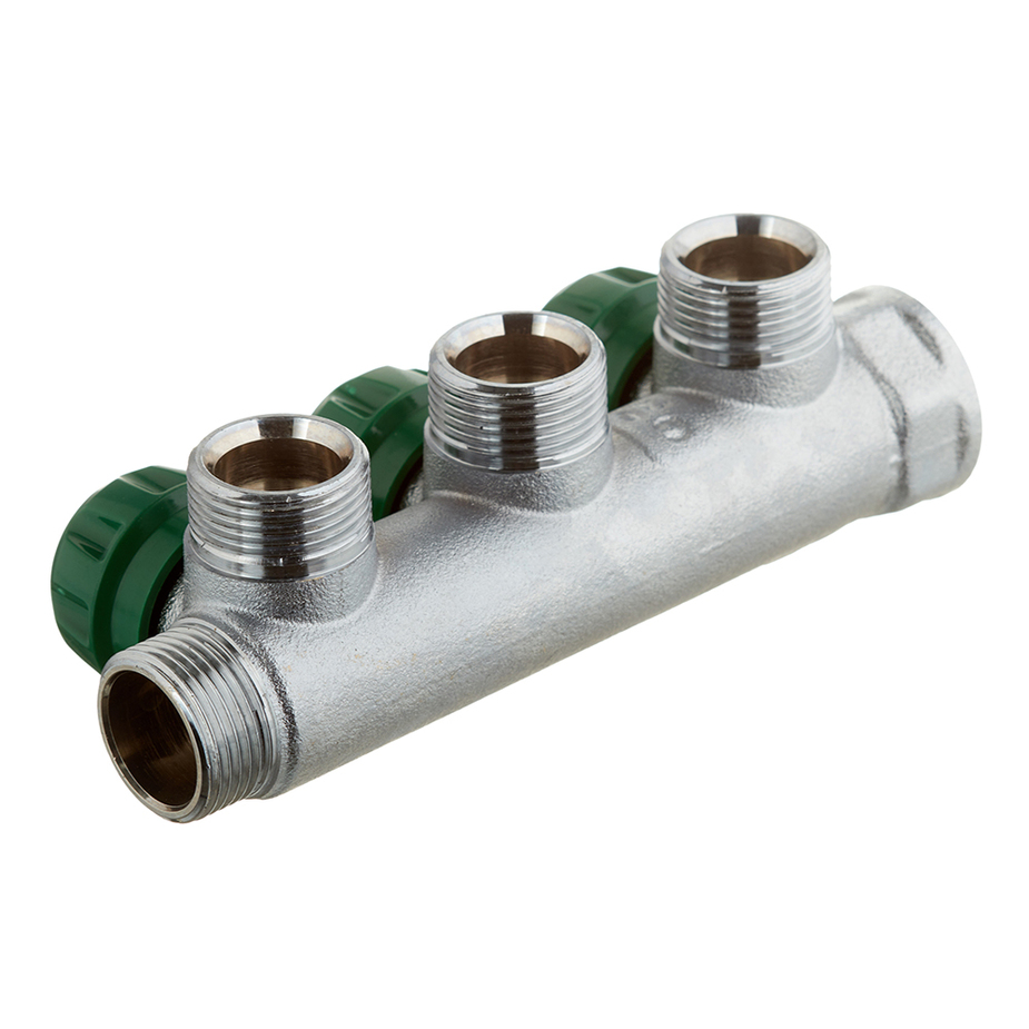 Коллектор Stout (SMB-6850-343403) 3/4 ВР(г) х 3 выхода 3/4(ЕК) х 3/4 НР ...