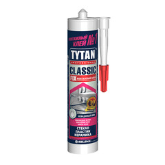 Клей монтажный каучуковый Tytan Classic Fix прозрачный 310 мл