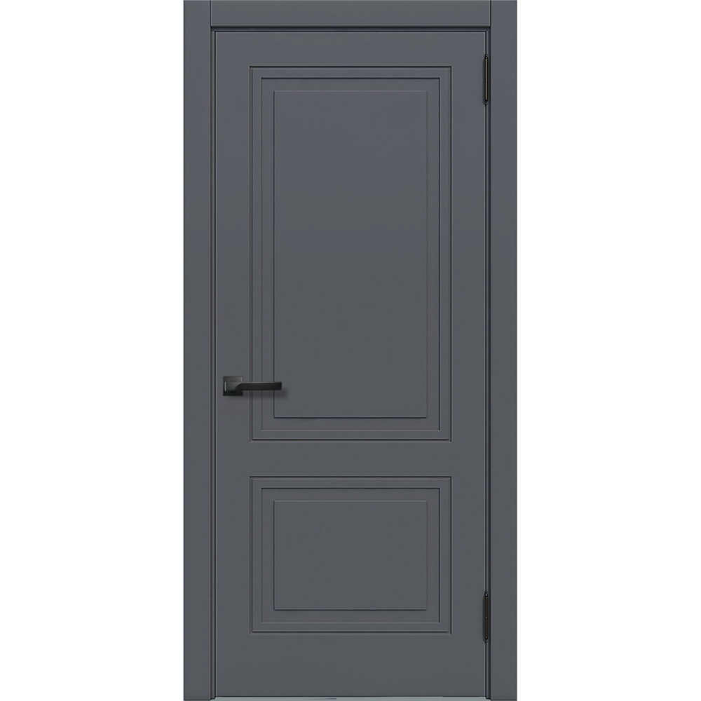 фото Дверное полотно loyard париж софт графит серый глухое эмалит 800х2000 мм
