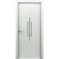 Дверное полотно СД Сафари жасмин белый декоративная вставка ламинированная финишпленка 800х2000 мм
