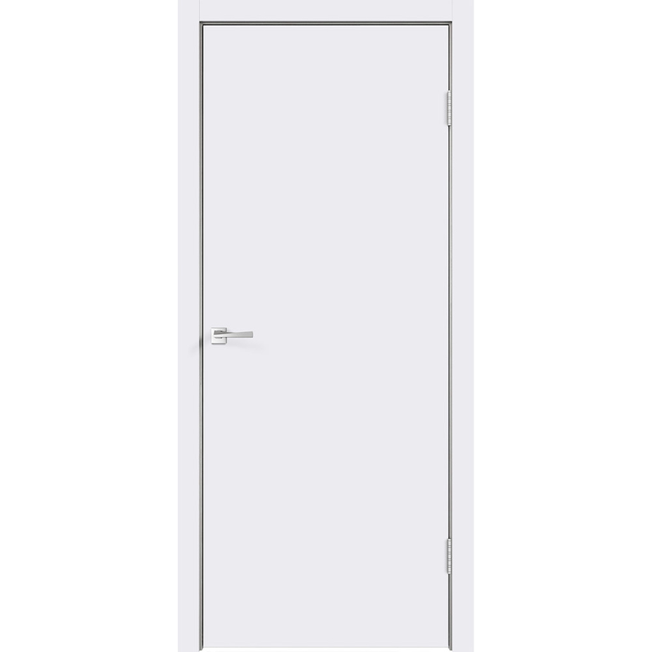 Дверь межкомнатная Smart 845х2050 мм окрашенная белая глухая с притвором