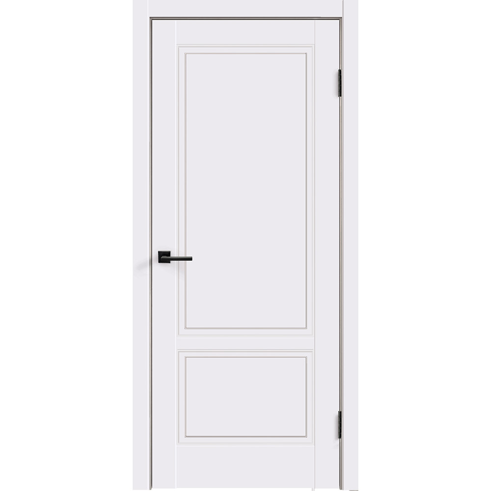 фото Дверное полотно velldoris ольсен белое глухое эмаль 600x2000 мм