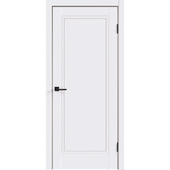 Дверь межкомнатная Ольсен P4 600х2000 мм эмаль белая глухая с замком