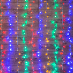 Гирлянда светодиодная Neon-Night Дождь 240 LED свечение Мультиколор 2х3 м (235-069)