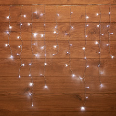 Гирлянда светодиодная Neon-Night Бахрома 200 LED свечение Белый 3х0,8 м (255-065)