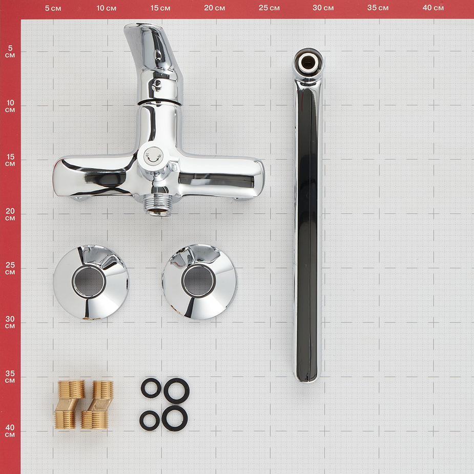 Смеситель для ванны и душа LAVELLY Vector с длинным изливом ...