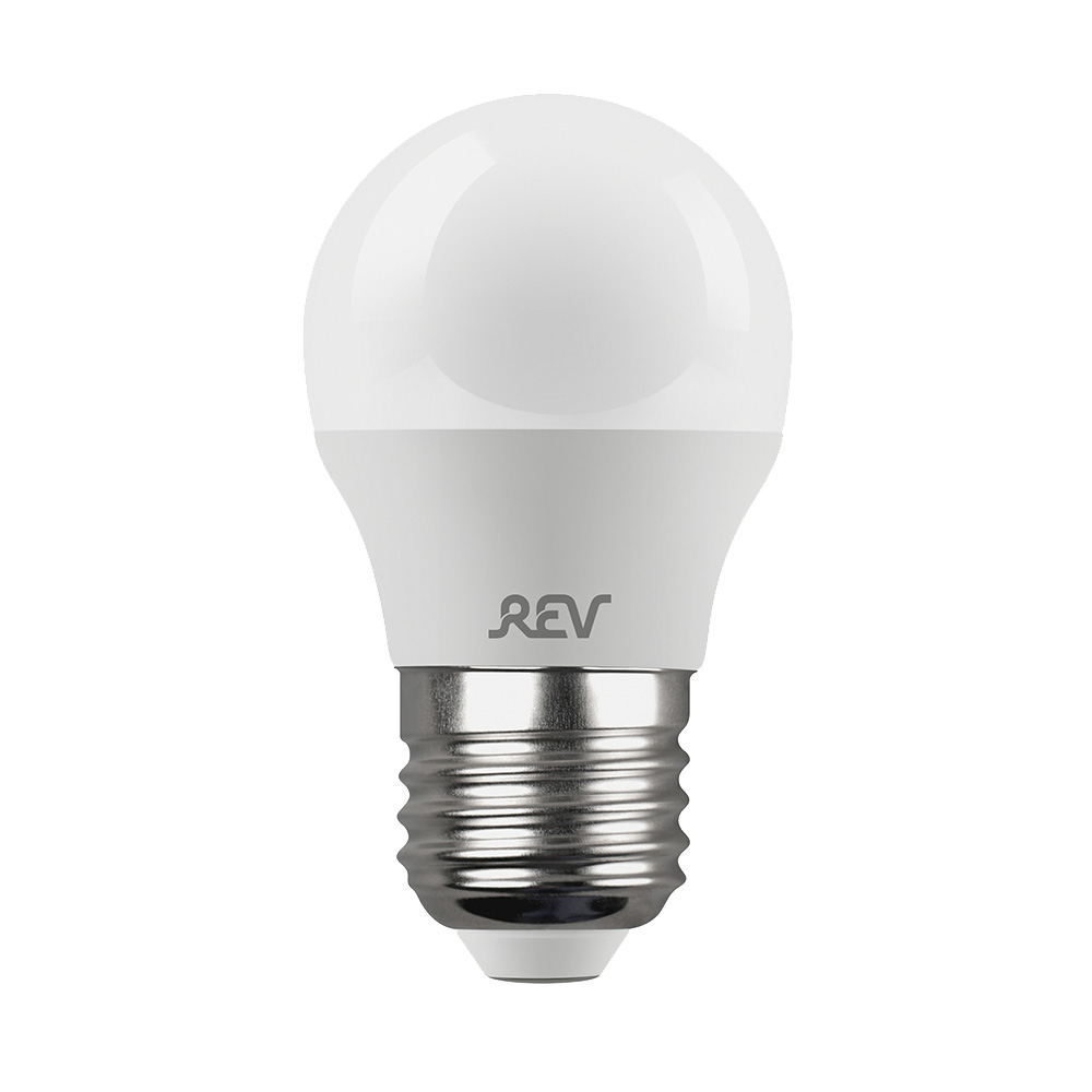Лампа светодиодная REV 5 Вт E27 шар G45 4000К естественный белый свет 180-240 В матовая