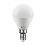 Лампа светодиодная REV 7 Вт E14 шар G45 2700К теплый белый свет 180-240 В матовая г. Владимир
