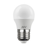 Лампа светодиодная REV 7 Вт E27 шар G45 2700К теплый белый свет 180-240 В матовая г. Владимир