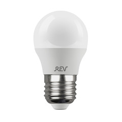 Лампа светодиодная REV 7 Вт E27 шар G45 2700К теплый белый свет 180-240 В матовая