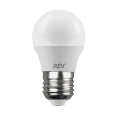 Лампа светодиодная REV 9 Вт E27 шар G45 4000К естественный белый свет 220 В матовая