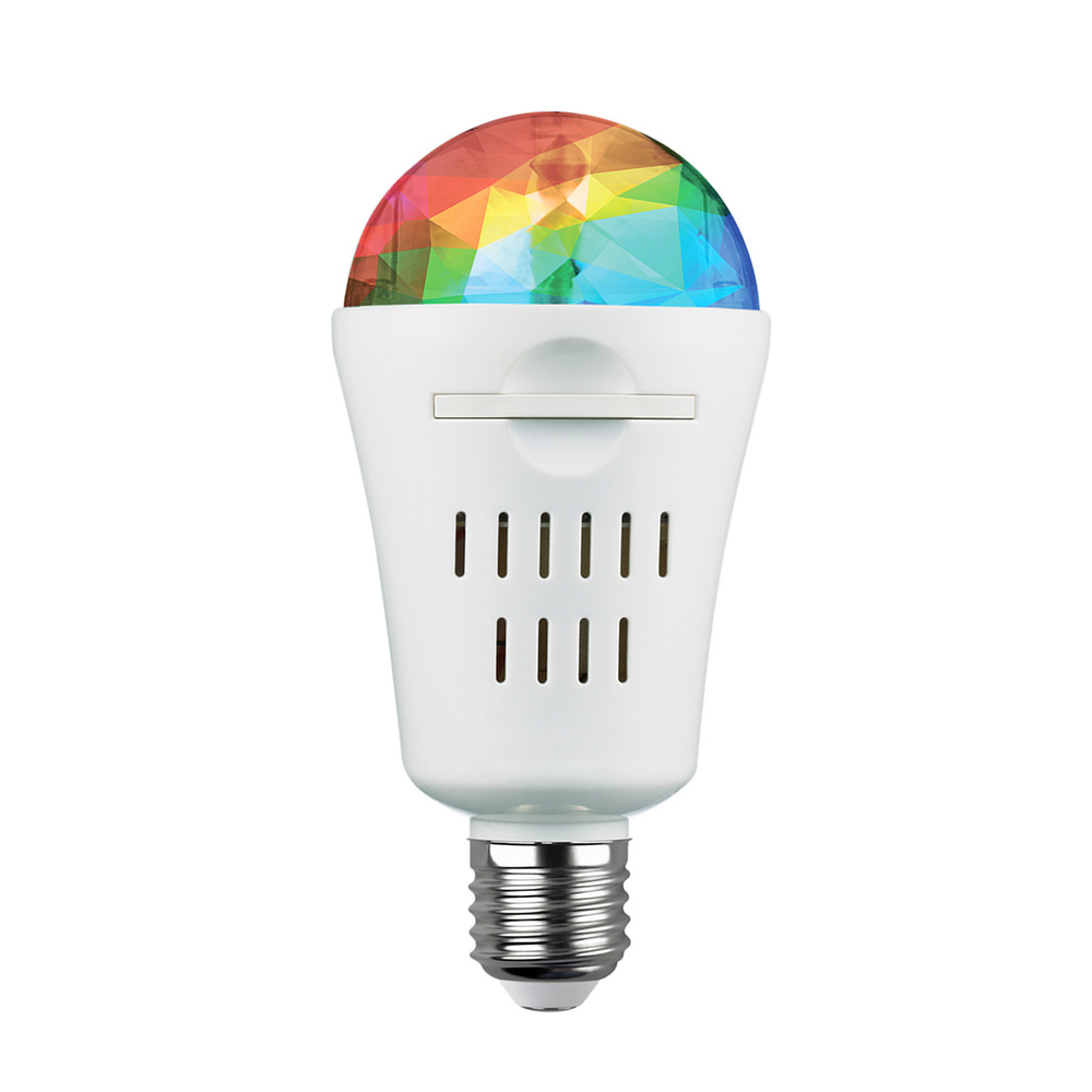 Лампа светодиодная REV Disco 4 Вт E27 груша 220 В прозрачная проекционная 4 сменных модуля RGB