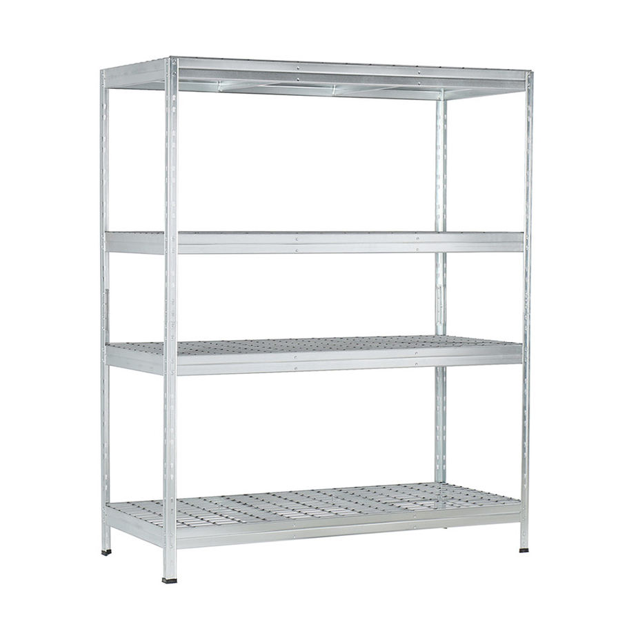 Стеллаж металлический ar shelving rivet stabil 1800x1500x600 мм 4 полки