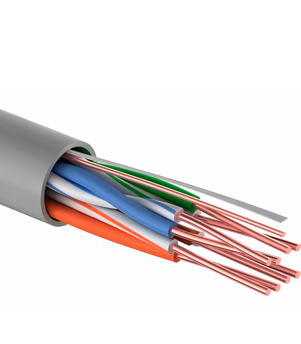 Интернет-кабель (витая пара) UTP 4PR CAT5e 4х2х0,48 мм Proconnect интернет кабель витая пара utp 4pr cat5e 4х2х0 5 мм proconnect light 305 м