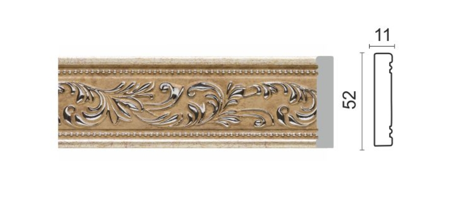 Молдинг Decor Dizayn средний 52х11х2400 мм (40 156-59) — купить в ...