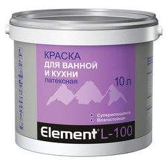 Краска латексная Element для ванной и кухни 10 л