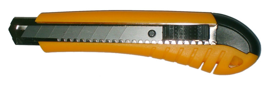 Нож строительный с выдвижным лезвием 18 мм Skrab 100-A —  в .