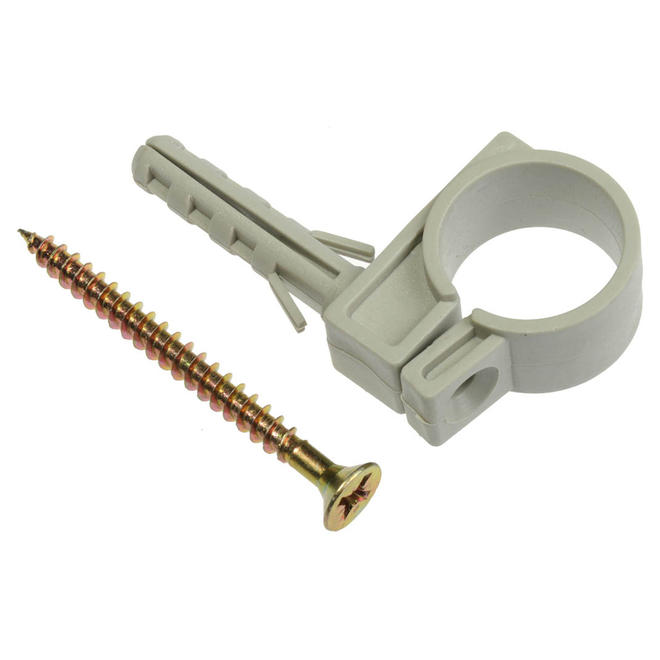 Кронштейн одинарный пластиковый с дюбелем 50 мм (2 шт.), MP — купить в ...