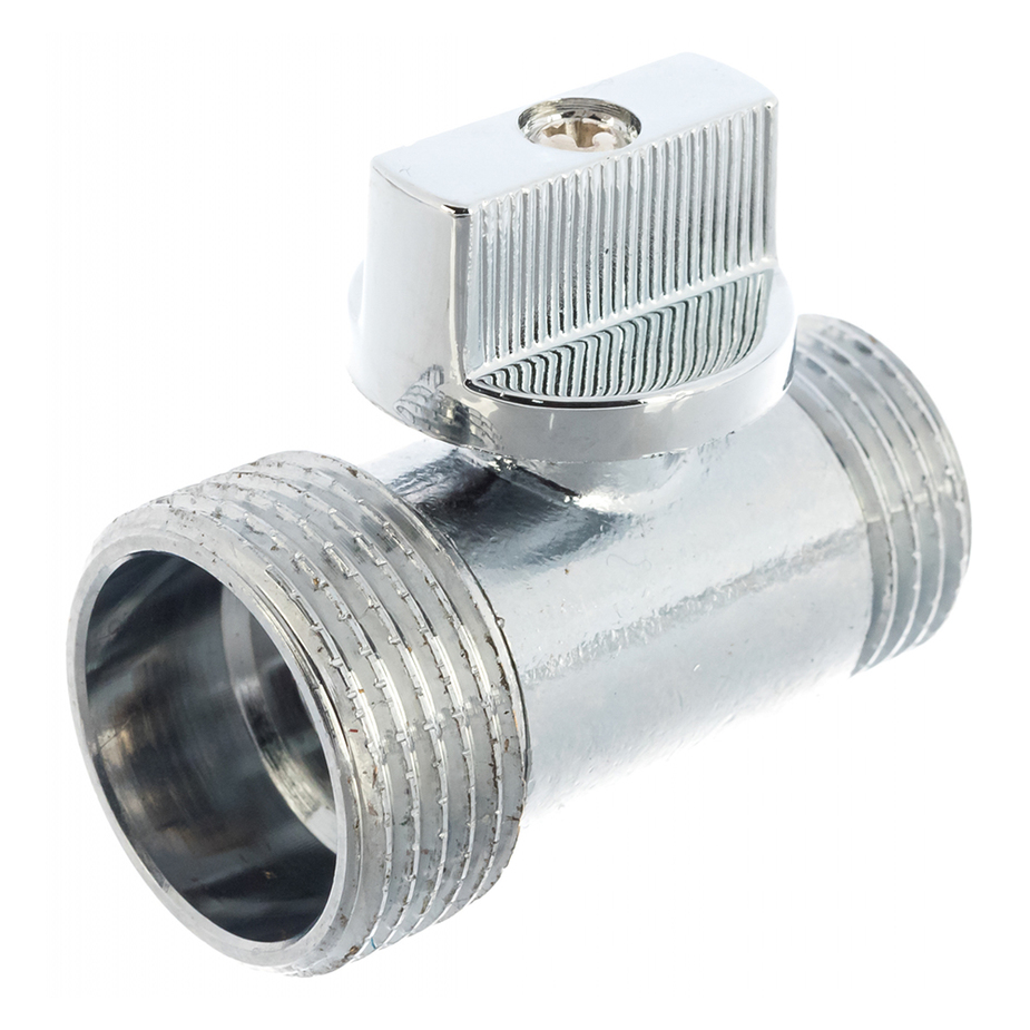 Кран шаровый MPF 3/4 НР(ш) х 1/2 НР(ш) к бытовой технике мини флажок ...