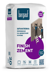 Шпаклевка цементная Bergauf Finish Zement финишная белая 20 кг