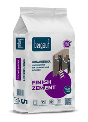 Шпаклевка цементная Bergauf Finish Zement белая 5 кг