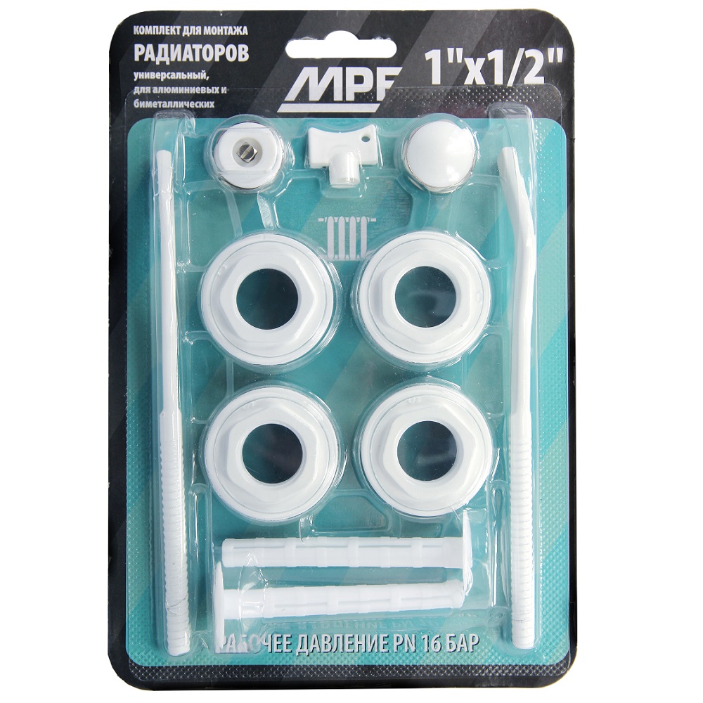 Набор присоединительный MasterProf 1"х 1/2" для радиатора с двумя ...
