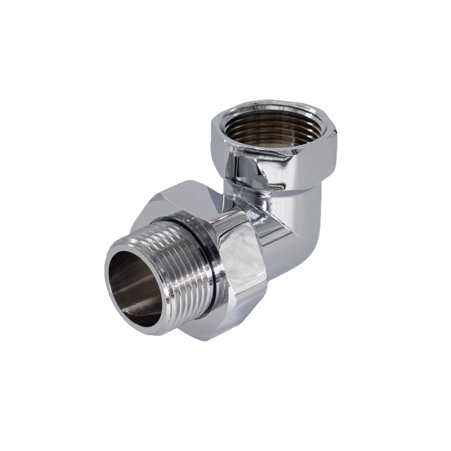 Соединитель угловой 1 ВР(г) х 1 НР(ш) с накидной гайкой для радиатора ...