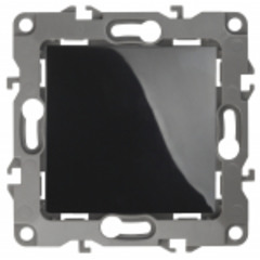 Выключатель Эра 12 одноклавишный скрытая установка черный