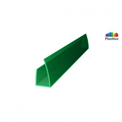 Профиль соединительный П-образный для поликарбоната Royalplast 8 мм 2,1 м зеленый