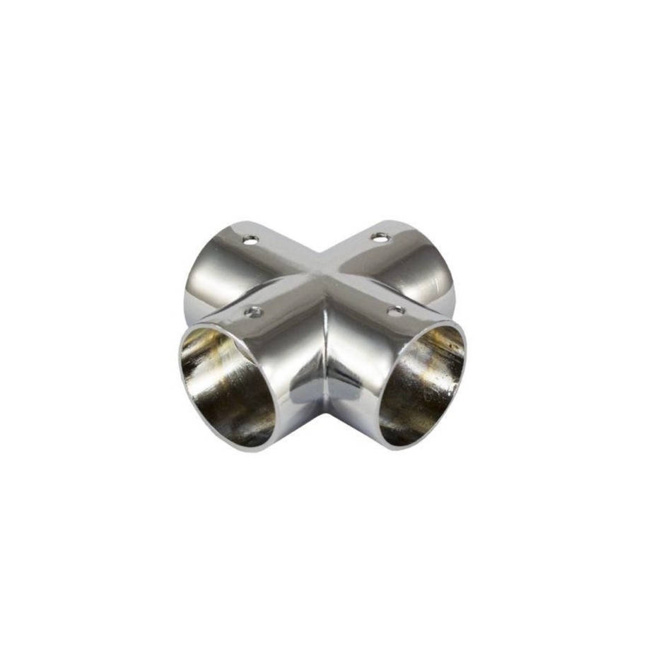 Соединитель X-образный для двух труб к системе Joker хром — купить в ...