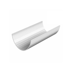Желоб водосточный Технониколь пластиковый d125 мм 1,5 м белый RAL 9003