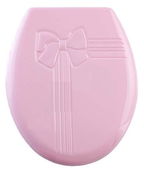 Крышка д/унитаза (жесткое) розовый \"Бантик\" 1/12 — купить в Петровиче в ...