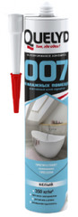 Клей-герметик QUELYD 007 для влажных помещений белый 460 г