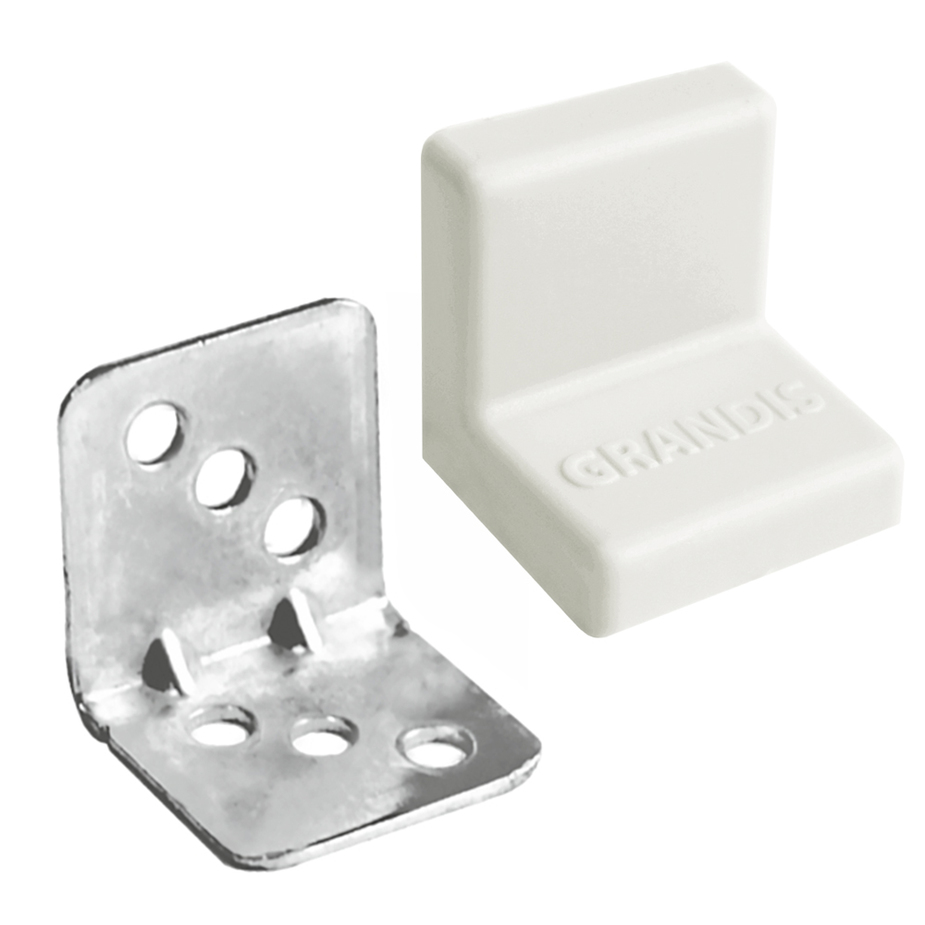 Уголок крепежный стальной 20х20 белый (4 шт.) — купить в Петровиче в ...